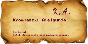 Krompaszky Adelgunda névjegykártya